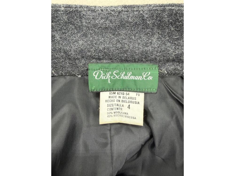 Dick Schulman & Co Wool Blend Straight Leg Pants Size 4 Gray View 2